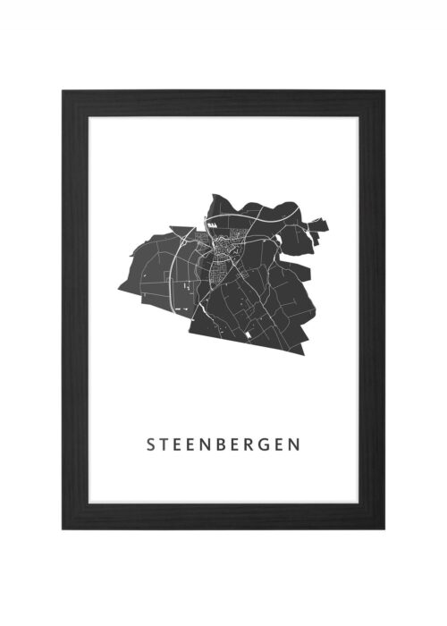 Steenbergen Ingelijst in Zwart lijst Kopen | Kunst in Kaart