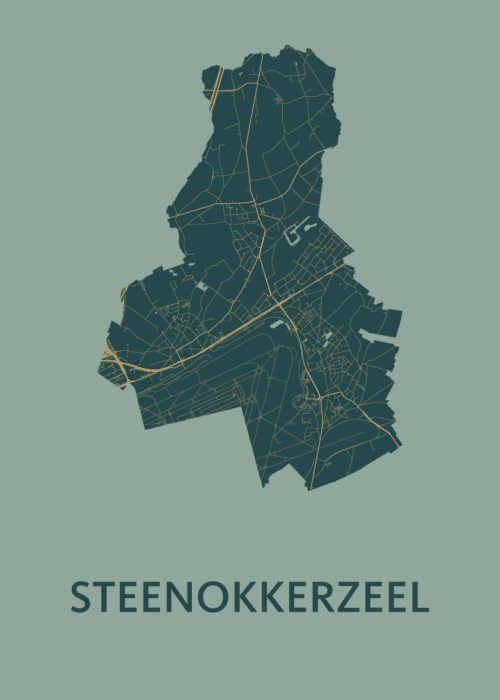 Steenokkerzeel Stadskaart - Amazon poster