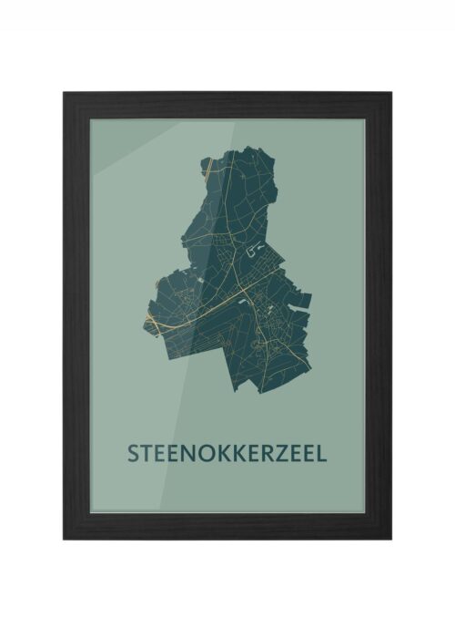 Steenokkerzeel Amazon Ingelijst in Zwart lijst Kopen | Kunst in Kaart