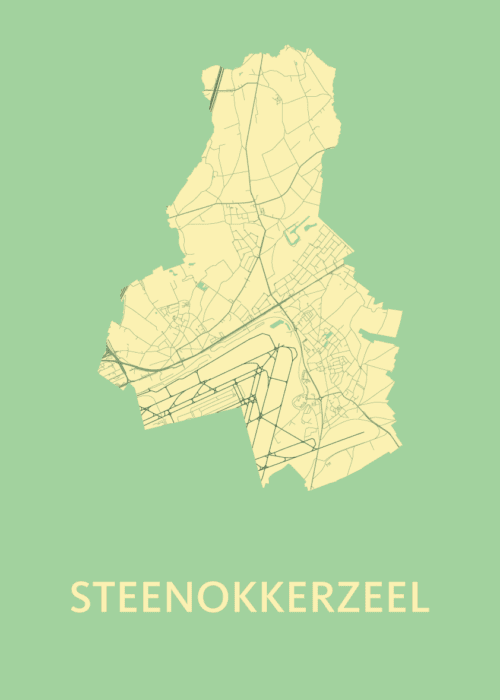 Steenokkerzeel Stadskaart - Spring poster
