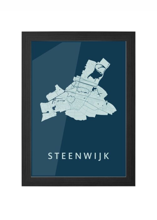 Steenwijk Feldgrau Ingelijst in Zwart lijst Kopen | Kunst in Kaart