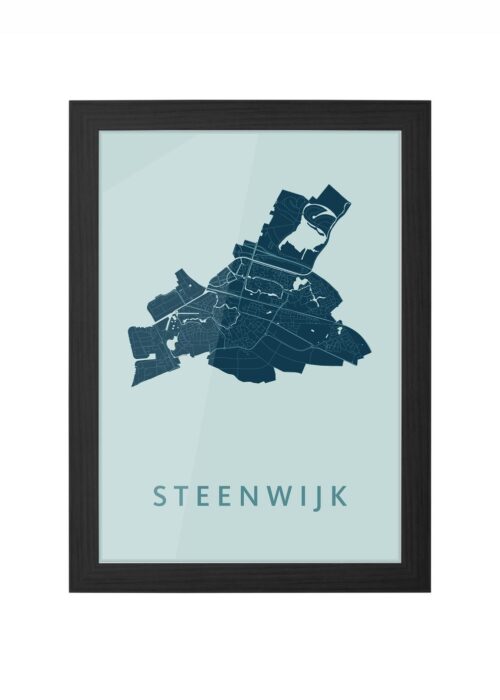 Steenwijk Mint Ingelijst in Zwart lijst Kopen | Kunst in Kaart