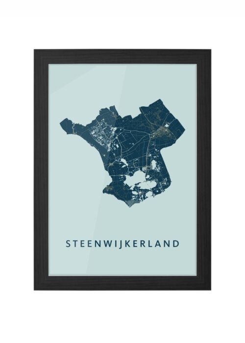 Steenwijkerland Prussian Ingelijst in Zwart lijst Kopen | Kunst in Kaart