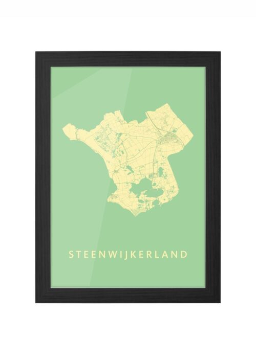 Steenwijkerland Spring Ingelijst in Zwart lijst Kopen | Kunst in Kaart
