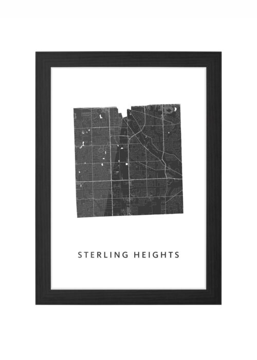 Sterling Heights Ingelijst in Zwart lijst Kopen | Kunst in Kaart