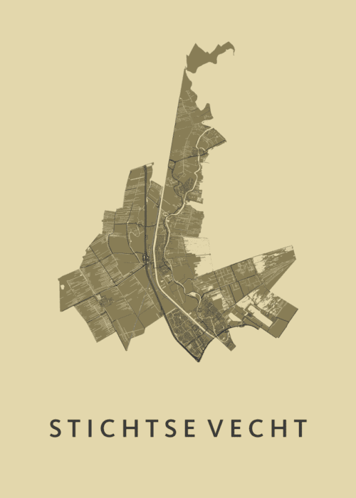 Stichtse Vecht Stadskaart poster