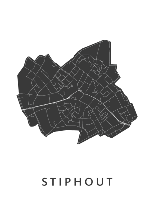 Stiphout Stadskaart Poster Kopen
