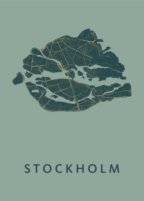 Stockholm  Stadskaart poster Amazon