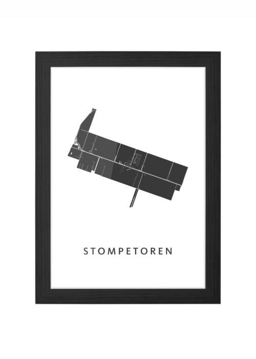 Stompetoren Ingelijst in Zwart lijst Kopen | Kunst in Kaart