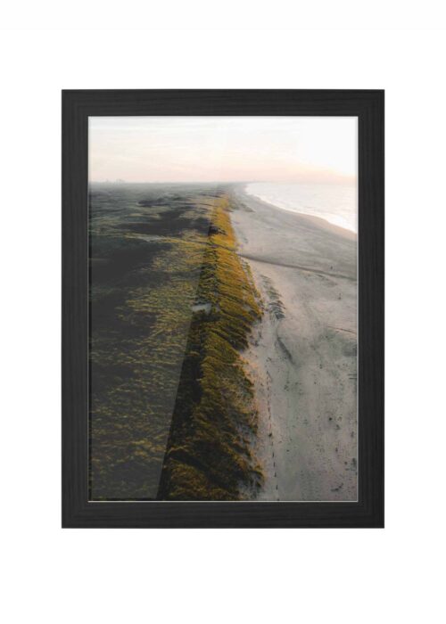 strand fotografie poster ingelijst in zwarte lijst