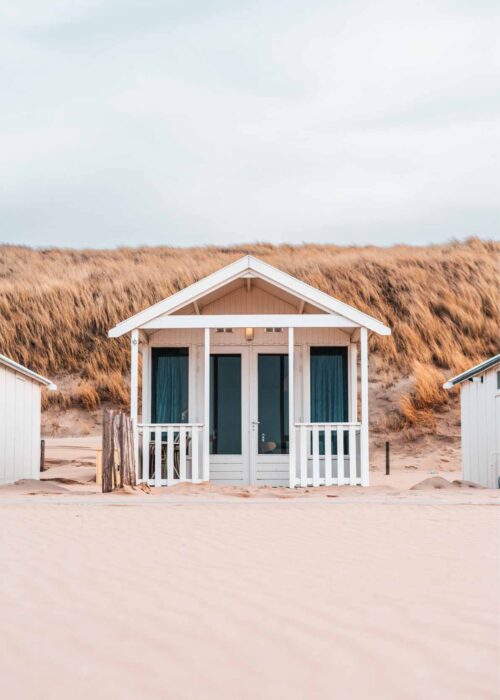 Strandhuisje — Fotografie Poster