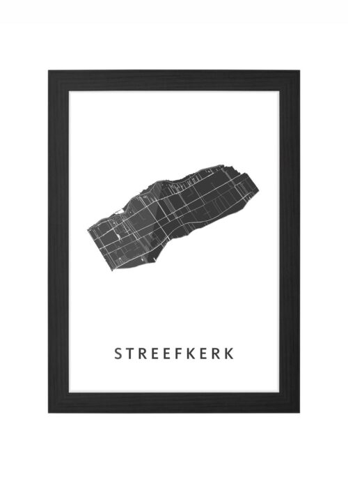 Streefkerk Ingelijst in Zwart lijst Kopen | Kunst in Kaart