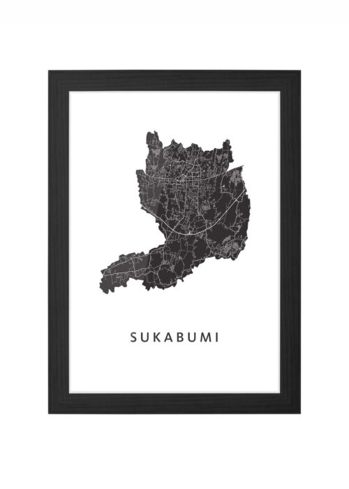 Sukabumi Ingelijst in Zwart lijst Kopen | Kunst in Kaart