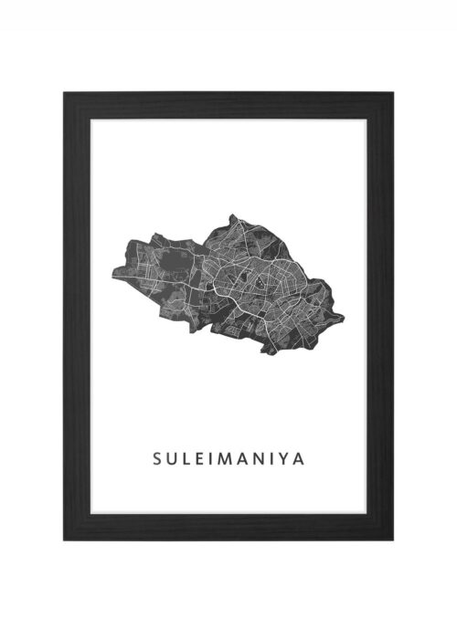 Suleimaniya Ingelijst in Zwart lijst Kopen | Kunst in Kaart