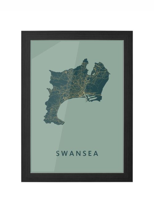 Swansea Amazon Ingelijst in Zwart lijst Kopen | Kunst in Kaart
