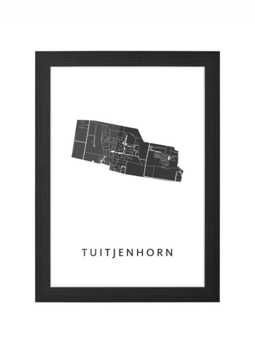 Tuitjenhorn Ingelijst in Zwart lijst Kopen | Kunst in Kaart