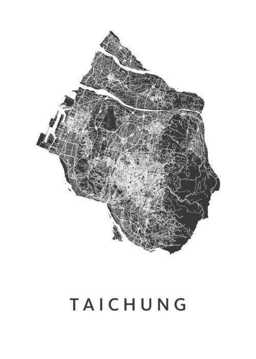Taichung Kaart Poster