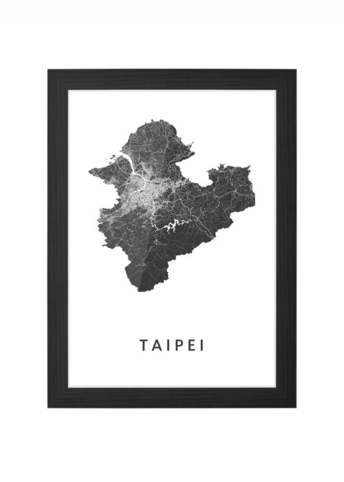 Taipei Ingelijst in Zwart lijst Kopen | Kunst in Kaart