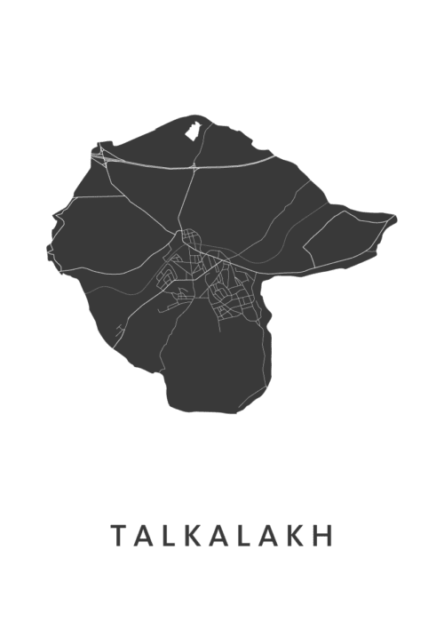 Talkalakh Stadskaart Poster Kopen