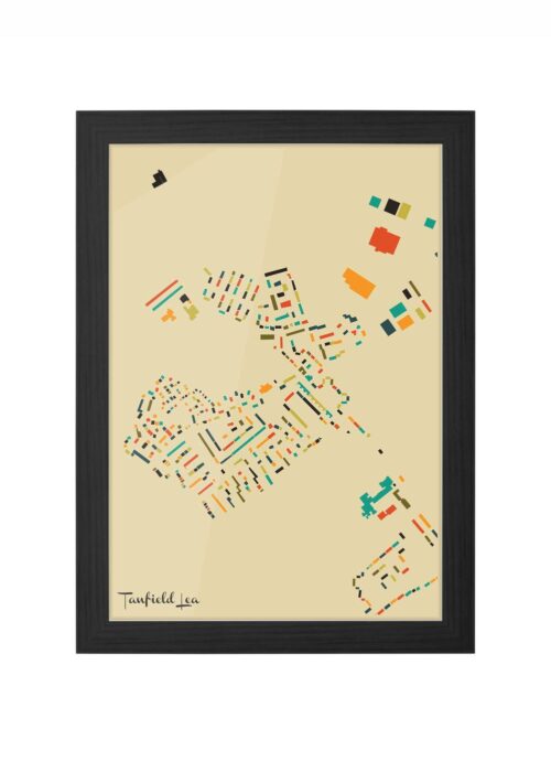 Tanfield Lea Ingelijst in Zwart lijst Kopen | Kunst in Kaart