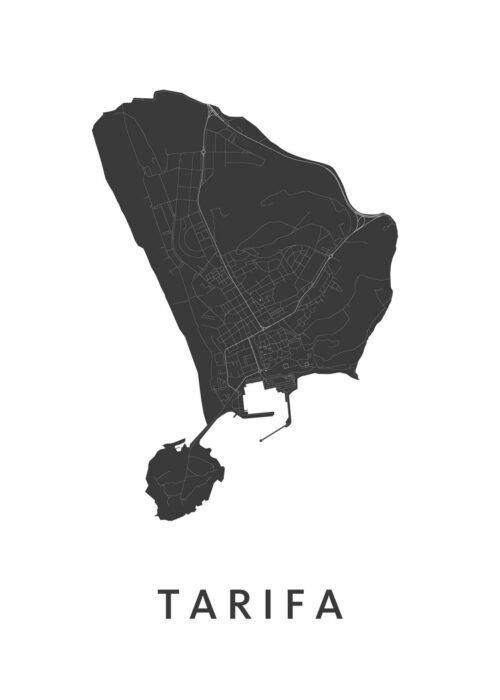 Tarifa Stadskaart Poster Kopen
