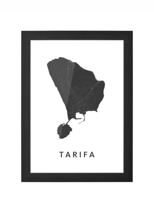 Tarifa Ingelijst in Zwart lijst Kopen | Kunst in Kaart