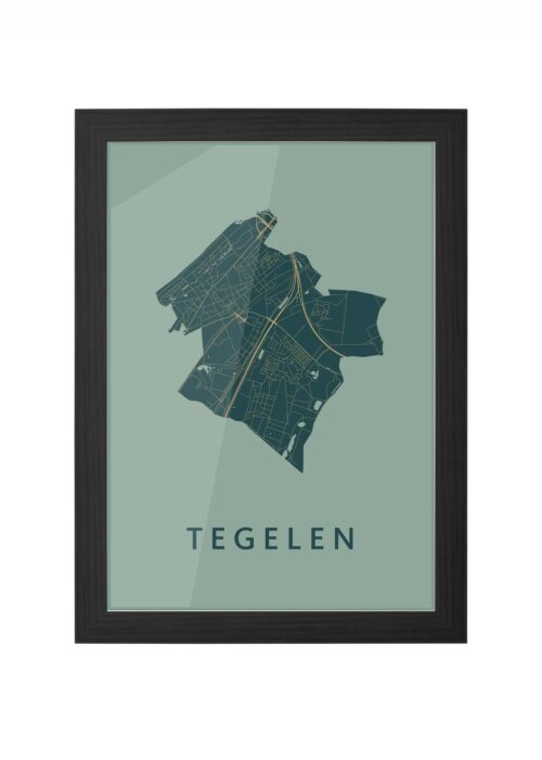 Tegelen Amazon Ingelijst in Zwart lijst Kopen | Kunst in Kaart
