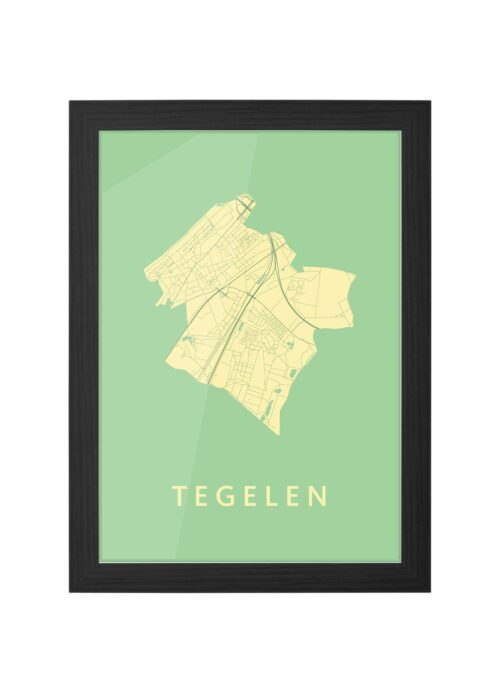 Tegelen Spring Ingelijst in Zwart lijst Kopen | Kunst in Kaart
