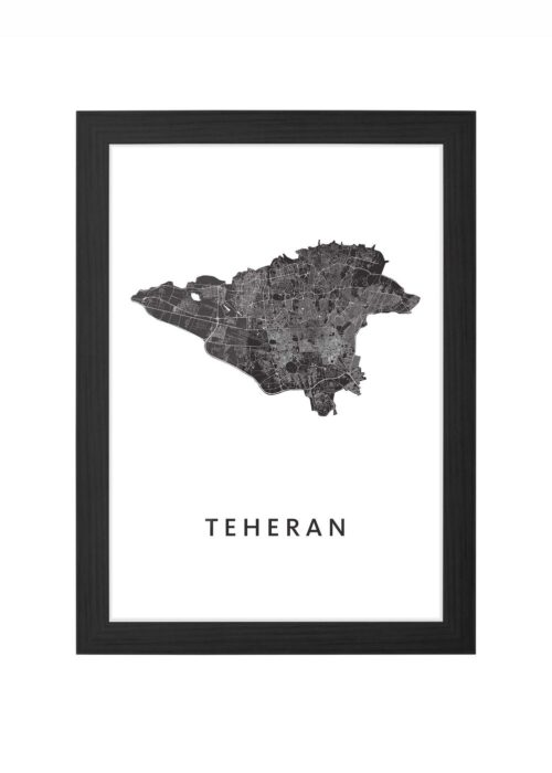 Teheran Ingelijst in Zwart lijst Kopen | Kunst in Kaart