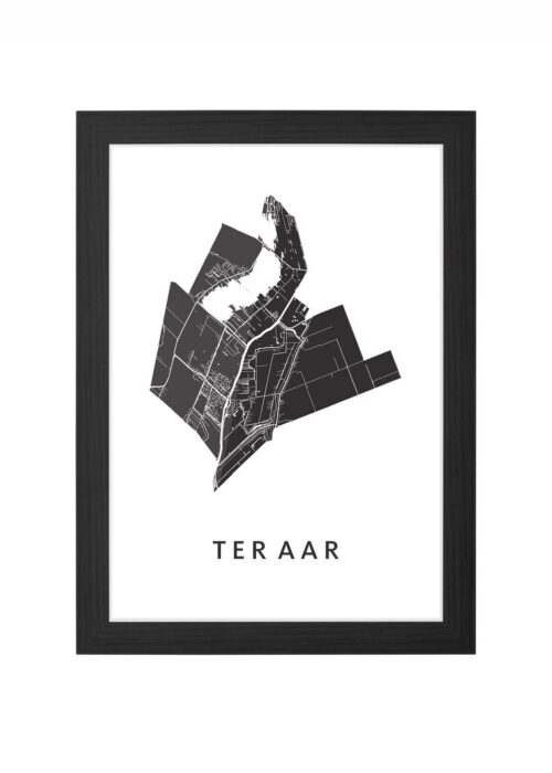 Ter Aar White Ingelijst in Zwart lijst Kopen | Kunst in Kaart