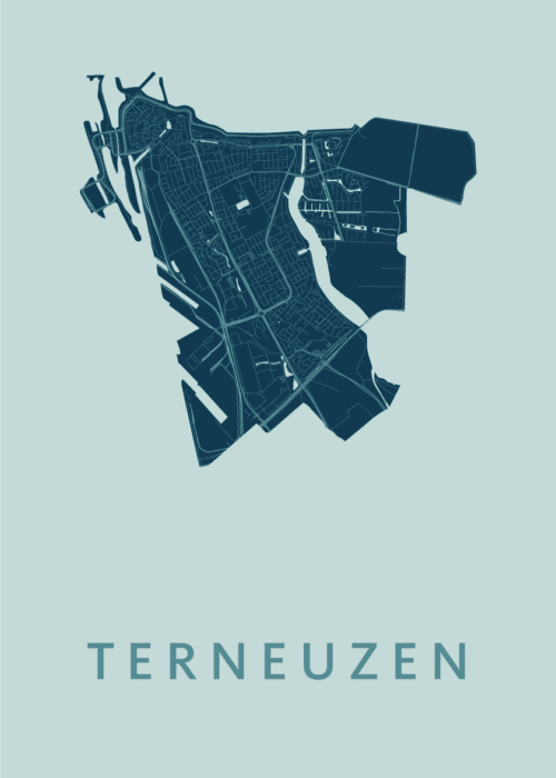 Terneuzen Mint Stadskaart Poster Kopen