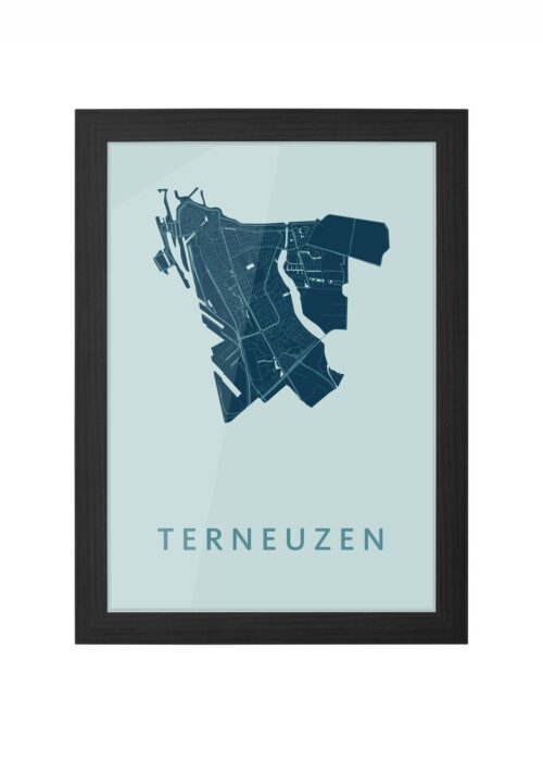 Terneuzen Mint Ingelijst in Zwart lijst Kopen | Kunst in Kaart