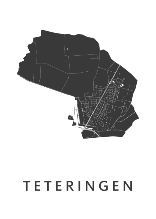 Teteringen Kaart Poster