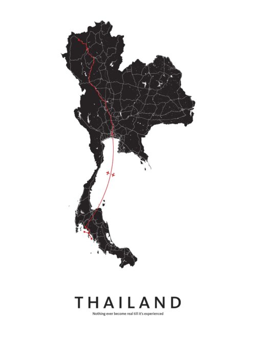 Reiskaart Poster