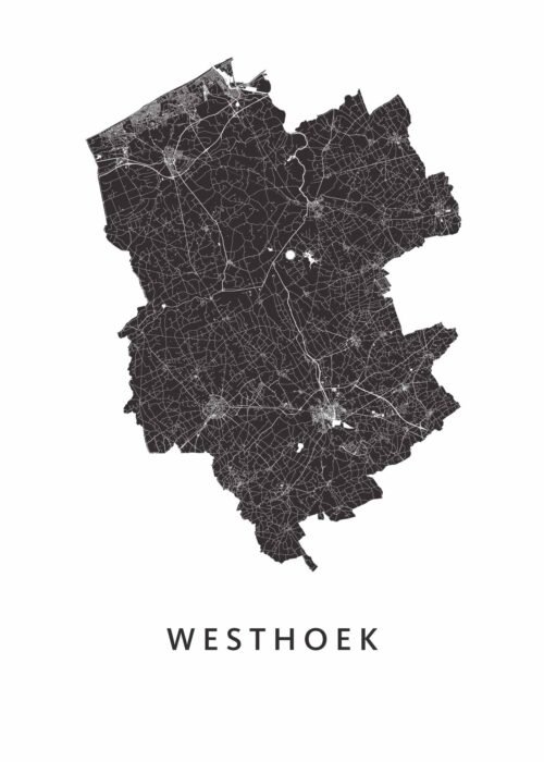 Westhoek regiokaart