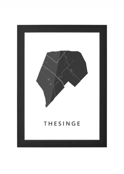 Thesinge Ingelijst in Zwart lijst Kopen | Kunst in Kaart