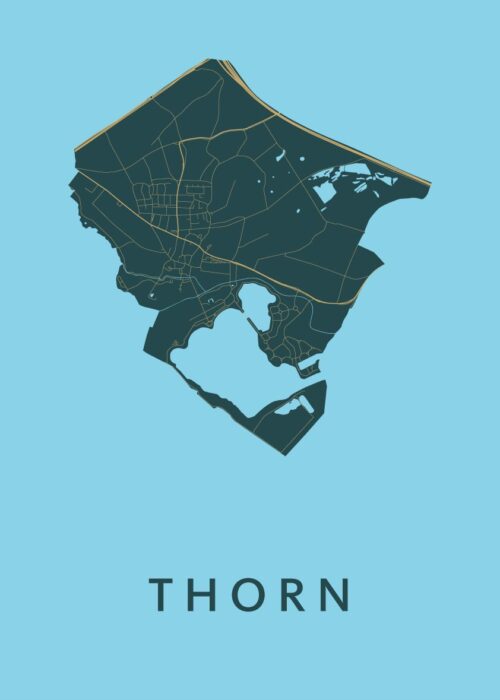 Thorn Azure Stadskaart Poster Kopen