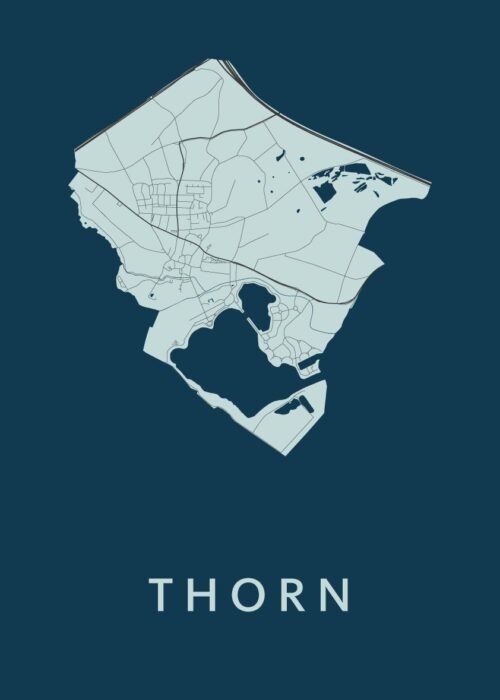 Thorn Navy Stadskaart Poster Kopen