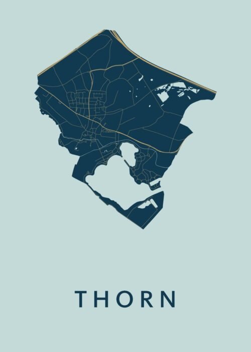Thorn Stadskaart - Prussian
