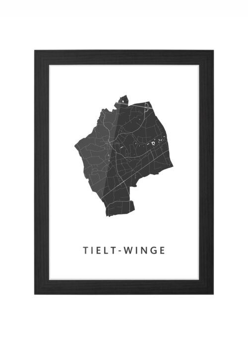 Tielt-Winge Ingelijst in Zwart lijst Kopen | Kunst in Kaart