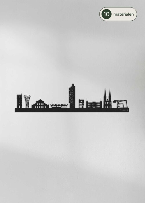 Houten Skyline van Tilburg
