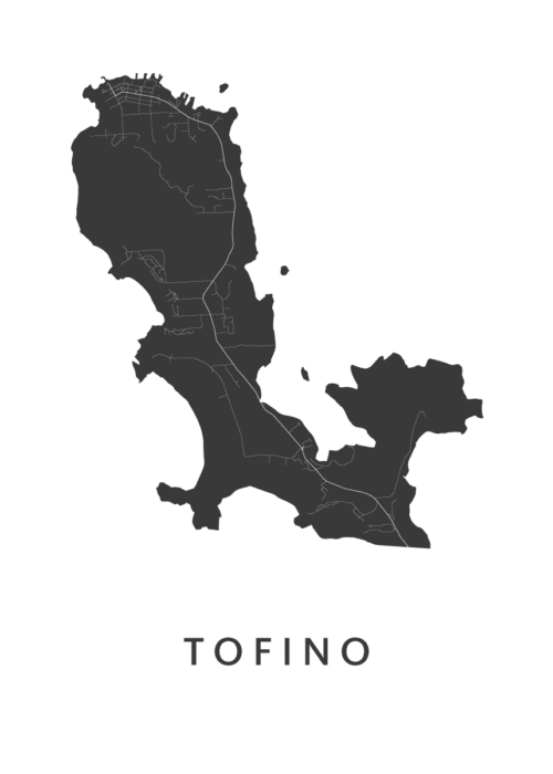 Tofino Kaart Poster