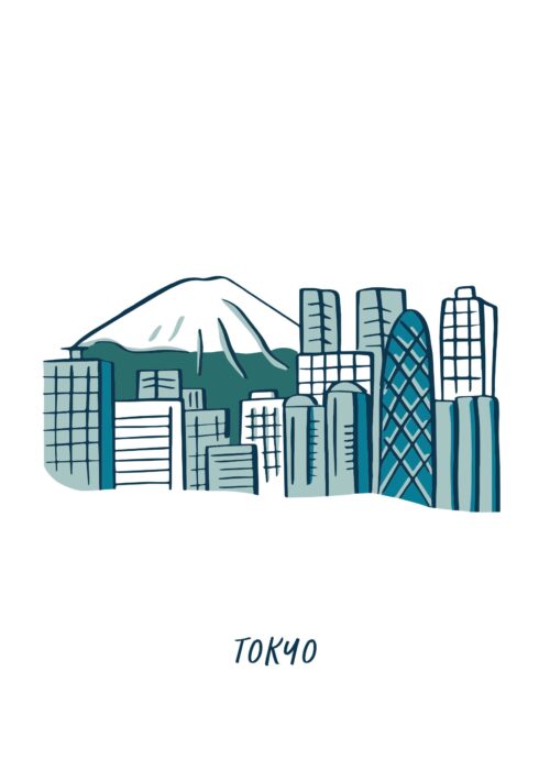 Tokyo — Illustratie Poster