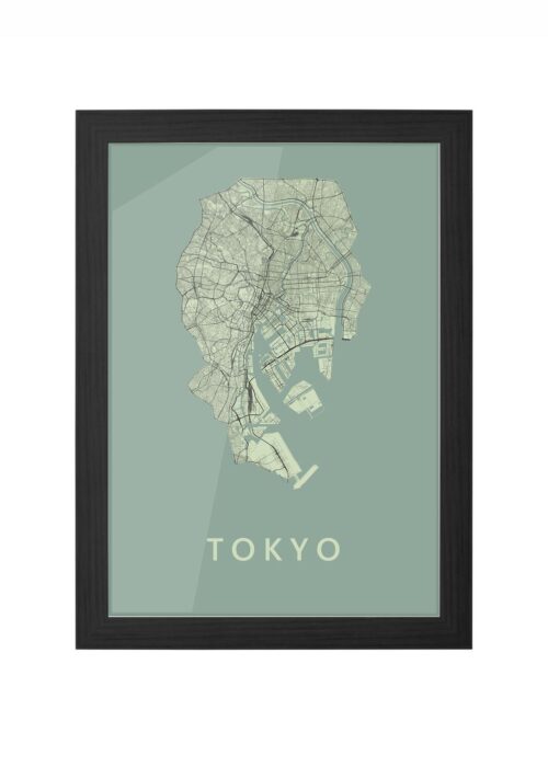 Tokyo Olive Ingelijst in Zwart lijst Kopen | Kunst in Kaart