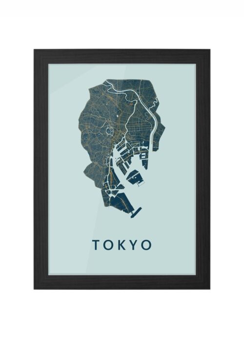 Tokyo Prussian Ingelijst in Zwart lijst Kopen | Kunst in Kaart