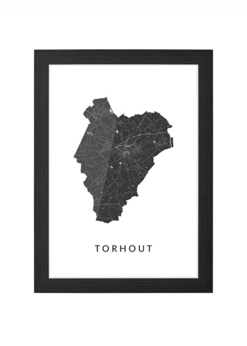 Torhout Ingelijst in Zwart lijst Kopen | Kunst in Kaart