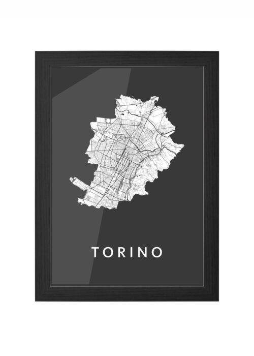 Torino Black Ingelijst in Zwart lijst Kopen | Kunst in Kaart