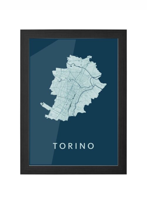 Torino Feldgrau Ingelijst in Zwart lijst Kopen | Kunst in Kaart
