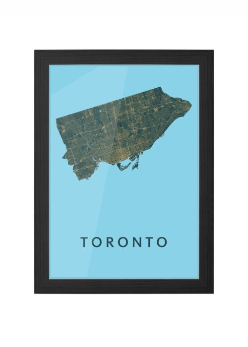 Toronto Azure Ingelijst in Zwart lijst Kopen | Kunst in Kaart