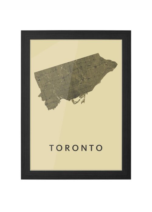 Toronto GoldenRod Ingelijst in Zwart lijst Kopen | Kunst in Kaart